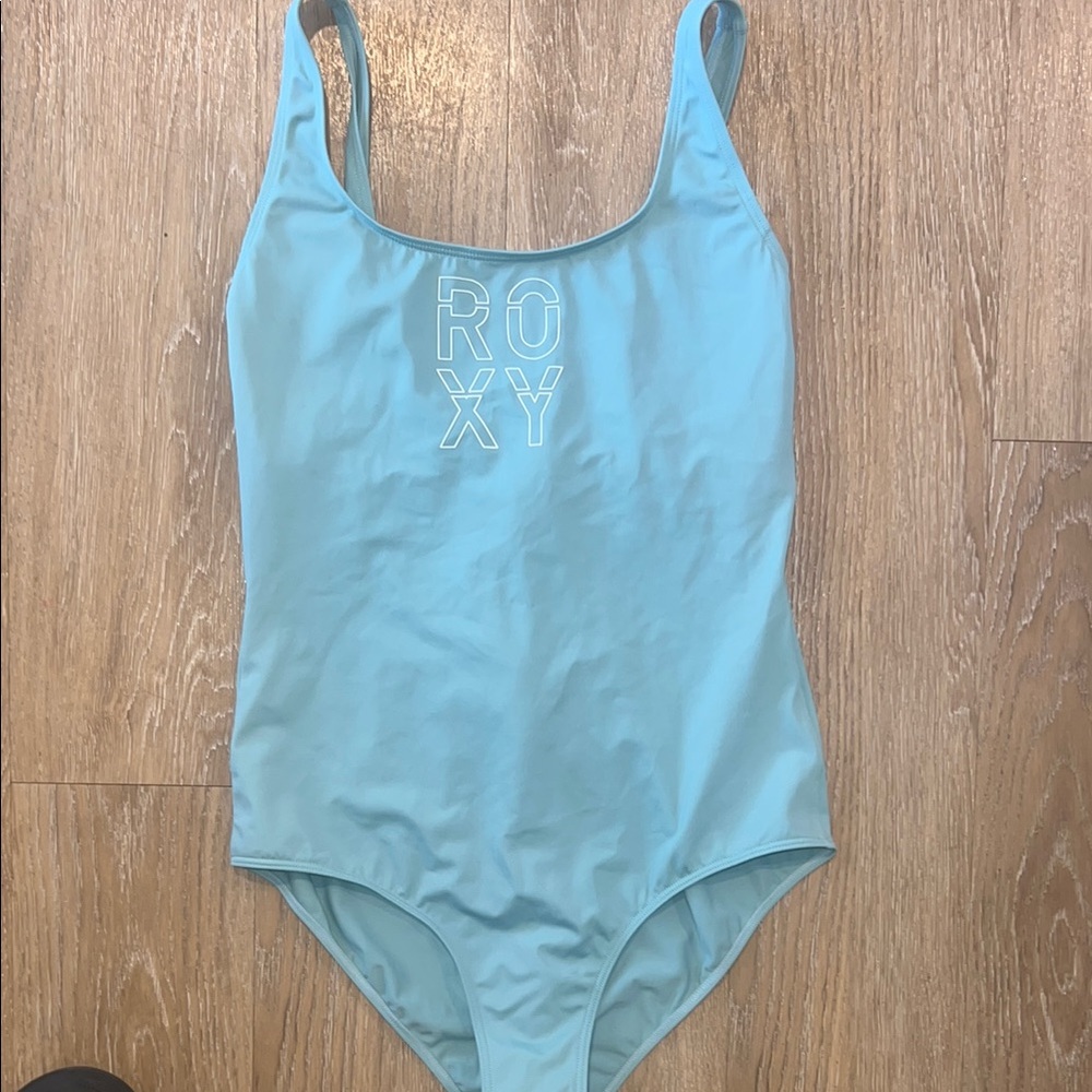 Roxy Light Teal One-Piece Swimsuit